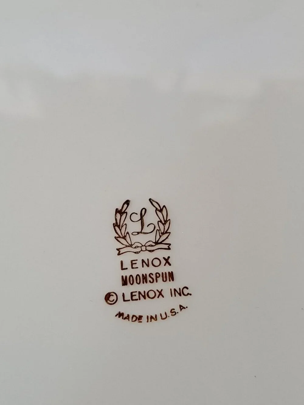 Lenox “Moonspun” Bone China Dinner Plate 10 3/4”
